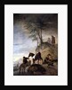 Riders watering their horses by Philips Wouwermans or Wouwerman