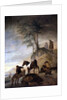Riders watering their horses by Philips Wouwermans or Wouwerman