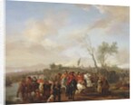 An army on the march by Philips Wouwermans or Wouwerman