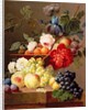 Still life with fruit and flowers by Anthony Obermann