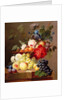Still life with fruit and flowers by Anthony Obermann