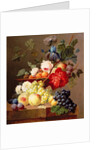 Still life with fruit and flowers by Anthony Obermann