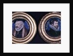 LtoR:Richard Hilliard the artist's father, c.1577, and Self Portrait, 1577 by Nicholas Hilliard