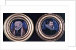 LtoR:Richard Hilliard the artist's father, c.1577, and Self Portrait, 1577 by Nicholas Hilliard