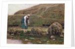 The Winkle Gatherer, 1869 by John Dawson Watson