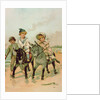 Children Riding Donkeys at the Seaside by Harriet M. Bennett