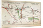 Transport map of London, c.1915 by English School