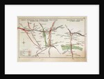 Transport map of London, c.1915 by English School