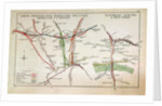 Transport map of London, c.1915 by English School