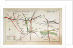 Transport map of London, c.1915 by English School
