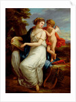 Sappho inspired by Love by Angelica Kauffman