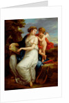 Sappho inspired by Love by Angelica Kauffman
