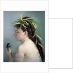 Portrait of a Girl holding a Sparrow by Eva Gonzales