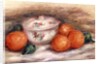 Still life with a covered dish and Oranges by Pierre Auguste Renoir