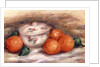 Still life with a covered dish and Oranges by Pierre Auguste Renoir