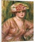 The Rose Hat or Portrait of Lady Hessling by Pierre Auguste Renoir