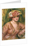 The Rose Hat or Portrait of Lady Hessling by Pierre Auguste Renoir