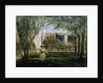 A Garden Scene, with a boy, the artist's son George Dunlop Leslie, 1840 by Charles Robert Leslie