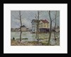 The Mills at Moret-sur-Loing, Winter, 1890 by Alfred Sisley