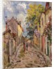 Village Street Scene by Alfred Sisley