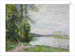 The Riverside Road from Veneux to Thomery, 1880 by Alfred Sisley