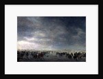Ice Skaters, 1630-40 by Jan Josephsz van Goyen