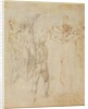 Male group and seated figure with child by Michelangelo Buonarroti