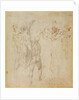 Male group and seated figure with child by Michelangelo Buonarroti