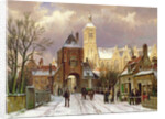 Winter Scene in Amsterdam by Willem Koekkoek