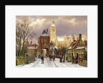 Winter Scene in Amsterdam by Willem Koekkoek