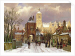 Winter Scene in Amsterdam by Willem Koekkoek