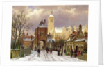 Winter Scene in Amsterdam by Willem Koekkoek