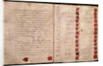 Articles of Union between England and Scotland from the House of Lords record office, 1707 by Anonymous