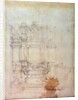 Inv. L859 6-25-823. R. Design for a tomb by Michelangelo Buonarroti