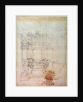 Inv. L859 6-25-823. R. Design for a tomb by Michelangelo Buonarroti