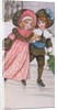 Girl and Boy Skating, late 19th or early 20th century by Florence Hardy