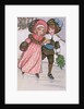 Girl and Boy Skating, late 19th or early 20th century by Florence Hardy