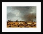 A view of Delft with the Explosion of 1654 by Egbert van der Poel