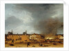 A view of Delft with the Explosion of 1654 by Egbert van der Poel