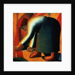 Woman Cutting, c.1900 by Kazimir Severinovich Malevich