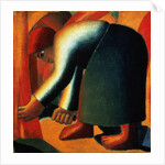 Woman Cutting, c.1900 by Kazimir Severinovich Malevich
