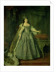 Portrait of the Empress Anna Ivanovna 1730 by Louis Caravaque