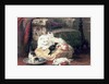 Cat with her Kittens on a Cushion by Henriette Ronner-Knip