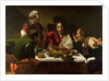 The Supper at Emmaus, 1601 by Michelangelo Merisi da Caravaggio