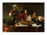 The Supper at Emmaus, 1601 by Michelangelo Merisi da Caravaggio