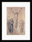 Inv.1895-9-15-509 Recto W.81 Study for a Crucifixion by Michelangelo Buonarroti