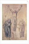 Inv.1895-9-15-509 Recto W.81 Study for a Crucifixion by Michelangelo Buonarroti