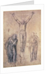 Inv.1895-9-15-509 Recto W.81 Study for a Crucifixion by Michelangelo Buonarroti