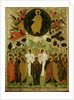 The Ascension of Our Lord, Russian icon from the Malo-Kirillov Monastery, Novgorod School, 1543 by Novgorod School