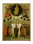The Ascension of Our Lord, Russian icon from the Malo-Kirillov Monastery, Novgorod School, 1543 by Novgorod School